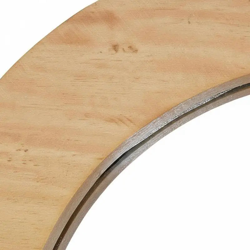 Miroir Mural Rond - Cadre Teck Massif, Ø 40 ou 60 cm (Clairière)