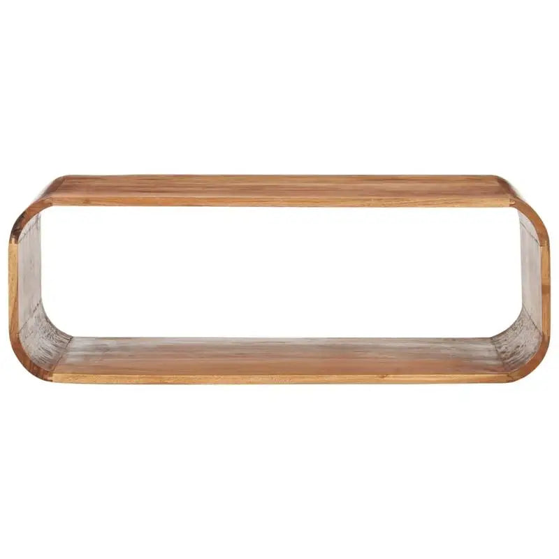 Table Basse Arrondie - Acacia Massif, 90 × 50 × 30 cm