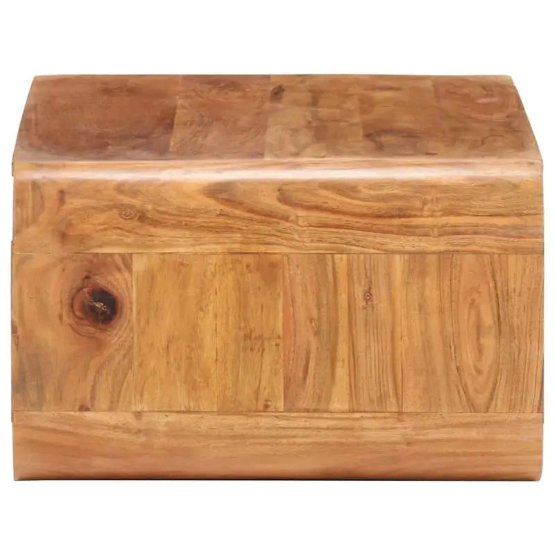 Table Basse Arrondie - Acacia Massif, 90 × 50 × 30 cm