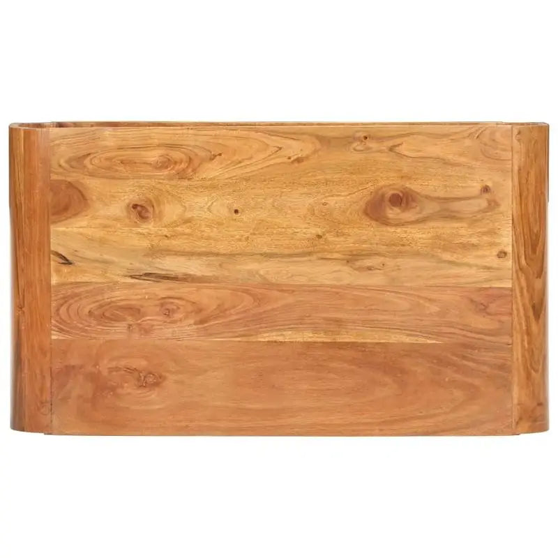 Table Basse Arrondie - Acacia Massif, 90 × 50 × 30 cm