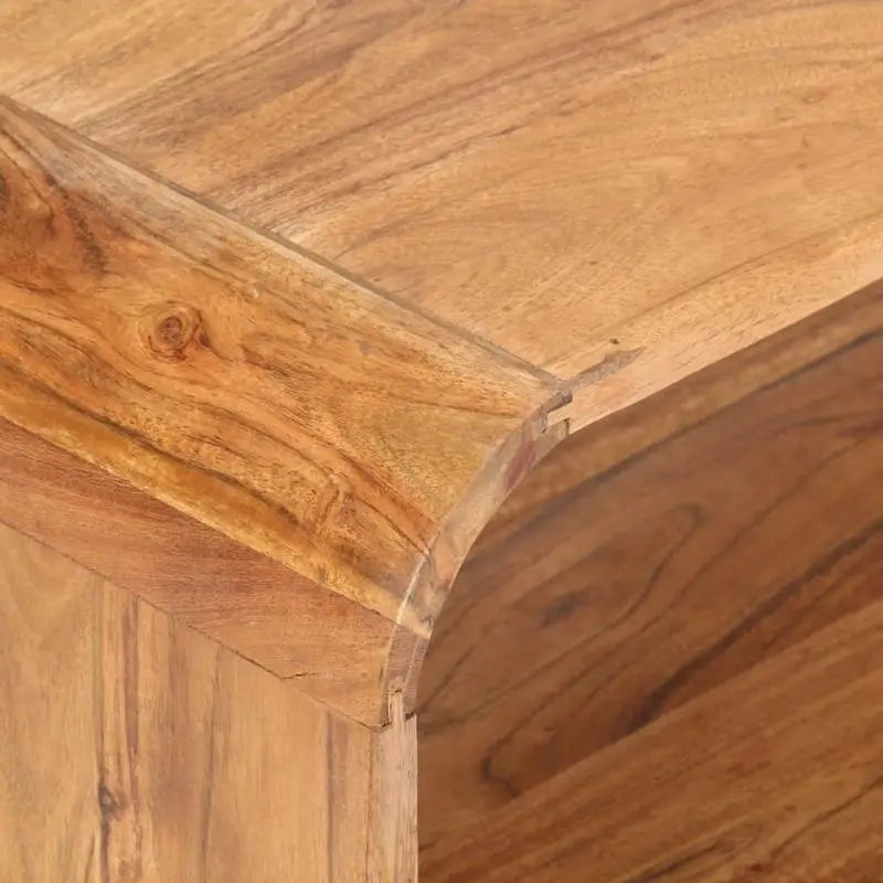Table Basse Arrondie - Acacia Massif, 90 × 50 × 30 cm