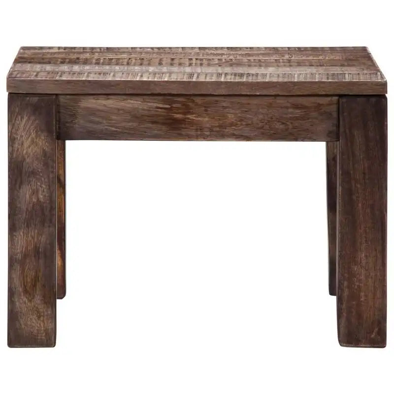 Table Basse Carrée - Manguier Massif, 50 × 50 × 35 cm (Bocage)