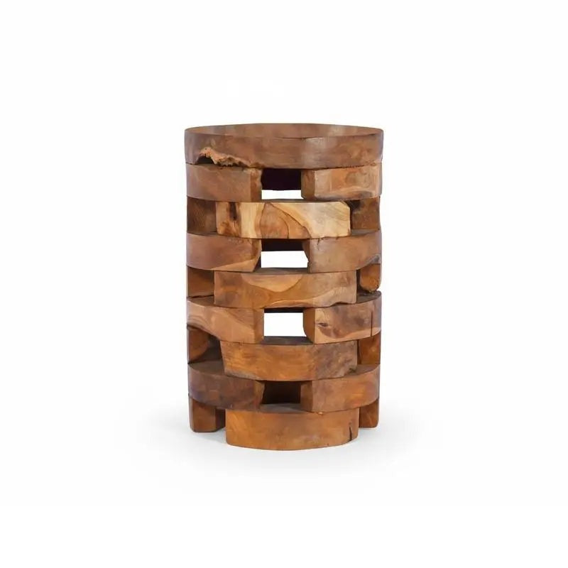 Table de chevet en teck massif